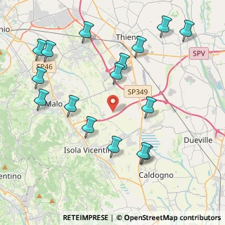 Mappa Via Bassi, 36030 Villaverla VI, Italia (4.72938)