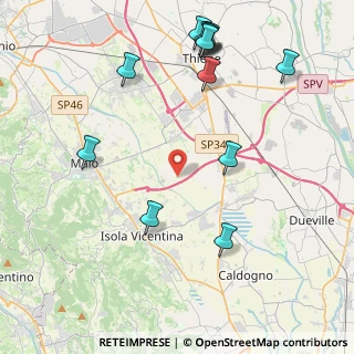 Mappa Via Bassi, 36030 Villaverla VI, Italia (5.07769)