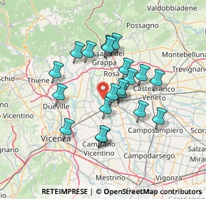 Mappa Via Casoni Basse, 35014 Fontaniva PD, Italia (11.588)
