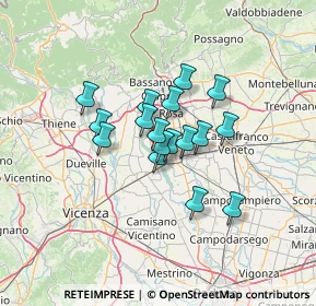 Mappa Via Casoni Basse, 35014 Fontaniva PD, Italia (8.95824)