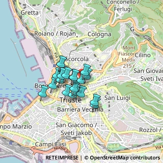 Mappa Via S. Francesco D'Assisi, 34133 Trieste TS, Italia (0.5565)