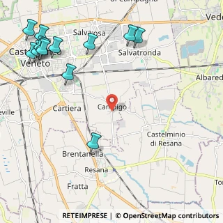 Mappa Via Vegri, 31033 Castelfranco Veneto TV, Italia (3.05692)