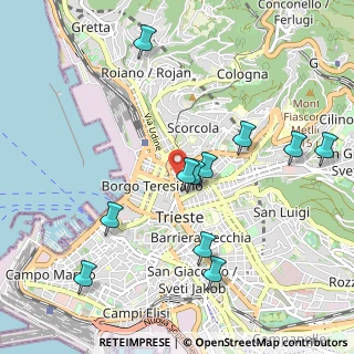 Mappa Via Giustiniano, 34133 Trieste TS, Italia (1.05636)