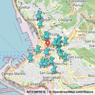 Mappa Via Giustiniano, 34133 Trieste TS, Italia (0.745)