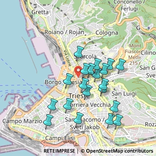 Mappa Via Giustiniano, 34133 Trieste TS, Italia (0.875)
