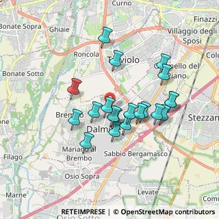 Mappa Via Umberto Iº, 24044 Dalmine BG, Italia (1.5415)