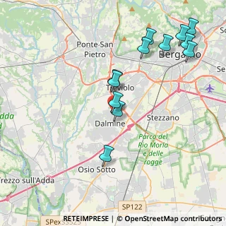 Mappa Via Umberto Iº, 24044 Dalmine BG, Italia (4.33917)