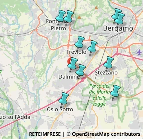 Mappa Via Umberto Iº, 24044 Dalmine BG, Italia (3.87364)