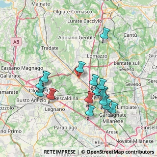 Mappa SP233, 21040 Cislago VA, Italia (7.53625)