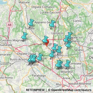 Mappa SP233, 21040 Cislago VA, Italia (7.39556)