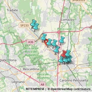 Mappa SP233, 21040 Cislago VA, Italia (3.37786)