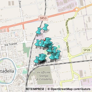 Mappa Via S. Pietro, 35013 Cittadella PD, Italia (0.28148)