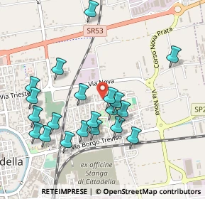 Mappa Via S. Pietro, 35013 Cittadella PD, Italia (0.494)