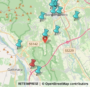 Mappa Via Cascinetto, 28060 Cureggio NO, Italia (4.76667)