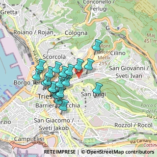 Mappa Via Galileo Galilei, 34126 Trieste TS, Italia (0.7685)