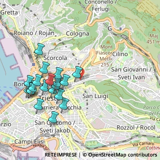 Mappa Via Galileo Galilei, 34126 Trieste TS, Italia (1.0745)