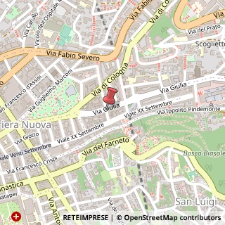 Mappa Via Giulia, 33, 34126 Trieste, Trieste (Friuli-Venezia Giulia)
