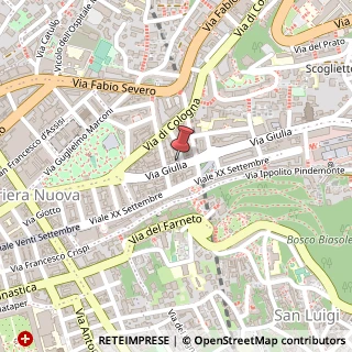 Mappa Via Giulia, 20/A, 34126 Trieste, Trieste (Friuli-Venezia Giulia)
