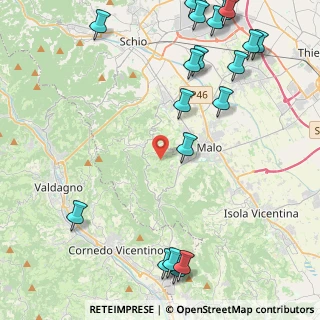 Mappa 36030 Monte di Malo VI, Italia (6.0595)