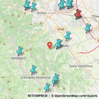 Mappa 36030 Monte di Malo VI, Italia (6.2205)