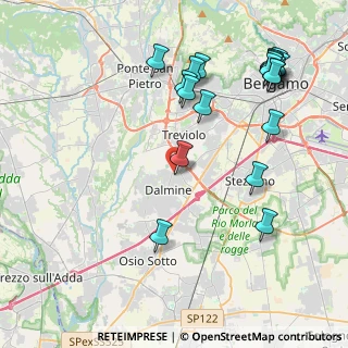 Mappa Via A. Volta, 24044 Dalmine BG, Italia (4.8775)