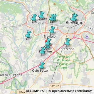 Mappa Via A. Volta, 24044 Dalmine BG, Italia (3.72462)