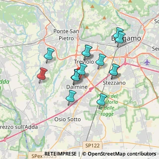 Mappa Via A. Volta, 24044 Dalmine BG, Italia (2.93357)