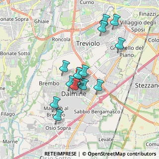 Mappa Via A. Volta, 24044 Dalmine BG, Italia (1.502)