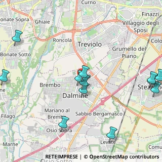 Mappa Via A. Volta, 24044 Dalmine BG, Italia (2.64417)