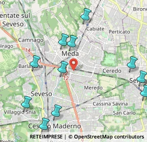 Mappa Via Tolmezzo, 20821 Meda MB, Italia (2.56182)