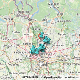 Mappa Angolo Via Caduti Medesi, 20821 Meda MB, Italia (9.575)
