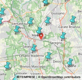 Mappa Angolo Via Caduti Medesi, 20821 Meda MB, Italia (6.462)