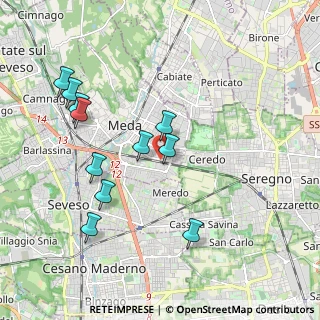 Mappa Angolo Via Caduti Medesi, 20821 Meda MB, Italia (1.98)