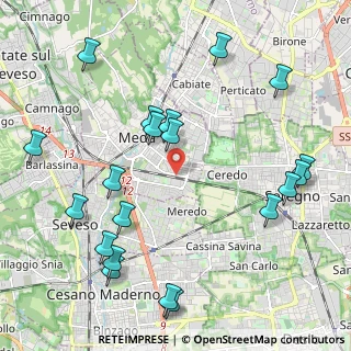 Mappa Angolo Via Caduti Medesi, 20821 Meda MB, Italia (2.5075)