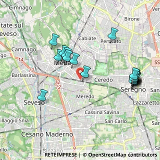 Mappa Angolo Via Caduti Medesi, 20821 Meda MB, Italia (2.214)