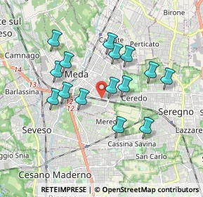 Mappa Angolo Via Caduti Medesi, 20821 Meda MB, Italia (1.61867)