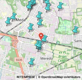 Mappa Angolo Via Caduti Medesi, 20821 Meda MB, Italia (1.2115)