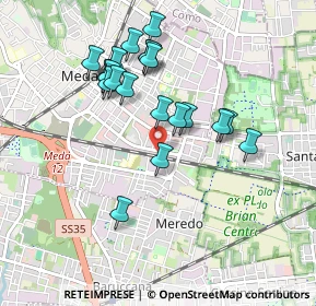 Mappa Angolo Via Caduti Medesi, 20821 Meda MB, Italia (0.8475)