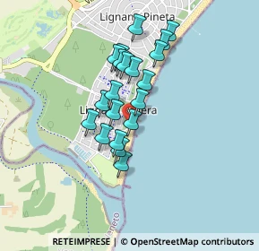 Mappa Lungomare R.Riva, 33054 Lignano Sabbiadoro UD, Italia (0.6665)