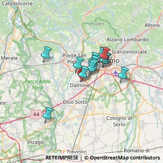 Mappa Via Gaetano Donizetti, 24044 Dalmine BG, Italia (4.85923)