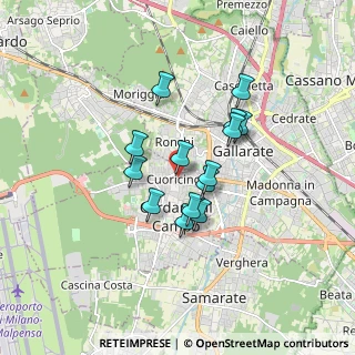 Mappa Via Alberto da Giussano, 21010 Cardano Al Campo VA, Italia (1.27)