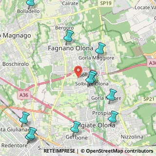 Mappa Via Montello, 21058 Solbiate Olona VA, Italia (2.84818)