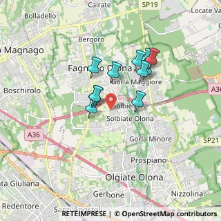 Mappa Via Montello, 21058 Solbiate Olona VA, Italia (1.36727)