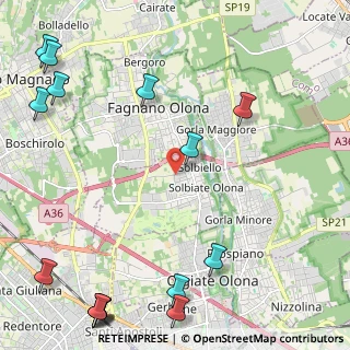 Mappa Via Montello, 21058 Solbiate Olona VA, Italia (3.36267)