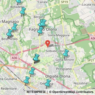 Mappa Via Montello, 21058 Solbiate Olona VA, Italia (2.796)