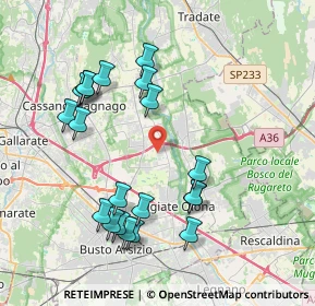 Mappa Via Montello, 21058 Solbiate Olona VA, Italia (4.0675)