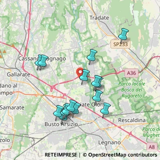 Mappa Via Montello, 21058 Solbiate Olona VA, Italia (3.792)