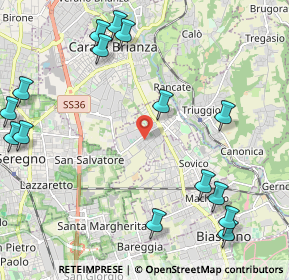 Mappa 20042 Albiate MB, Italia (2.85313)