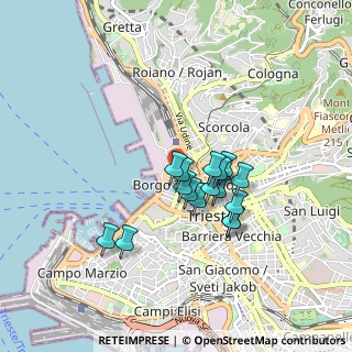 Mappa Via Milano, 34132 Trieste TS, Italia (0.64563)