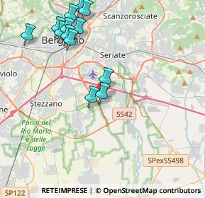 Mappa Via Padergnone, 24050 Grassobbio BG, Italia (4.51385)